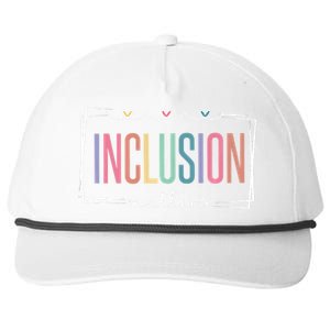 Special Education Autism Awareness Teacher Inclusion Matters Gift Snapback Five-Panel Rope Hat