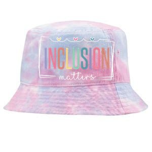 Special Education Autism Awareness Teacher Inclusion Matters Gift Tie-Dyed Bucket Hat