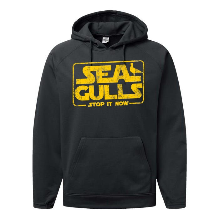 Seagulls Stop it Now Performance Fleece Hoodie