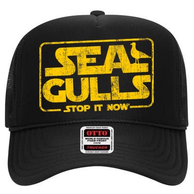 Seagulls Stop it Now High Crown Mesh Back Trucker Hat