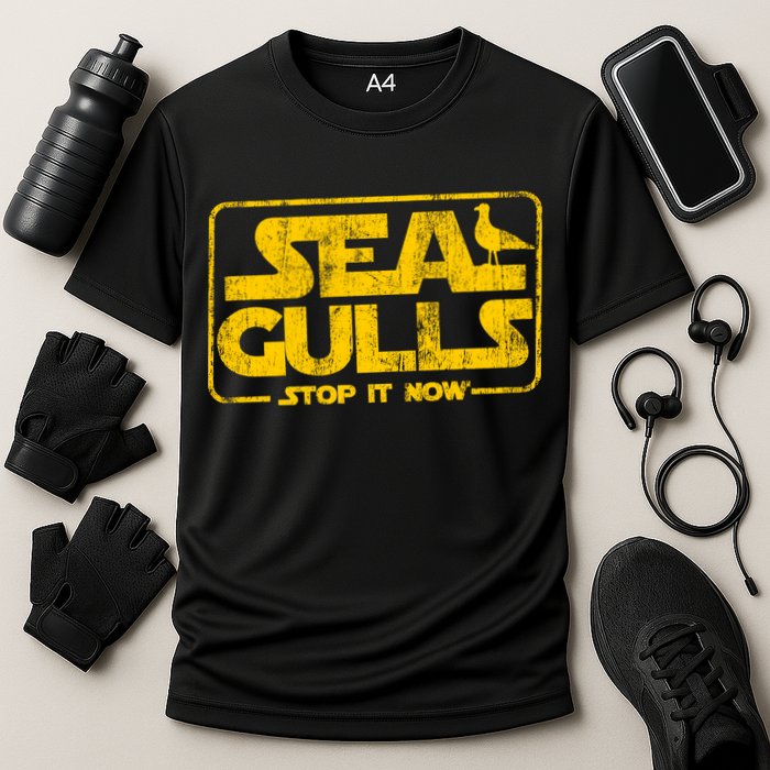 Seagulls Stop it Now Cooling Performance Crew T-Shirt