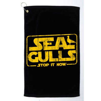 Seagulls Stop it Now Golf Towel