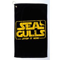 Seagulls Stop it Now Golf Towel