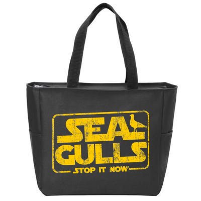 Seagulls Stop it Now Zip Tote Bag