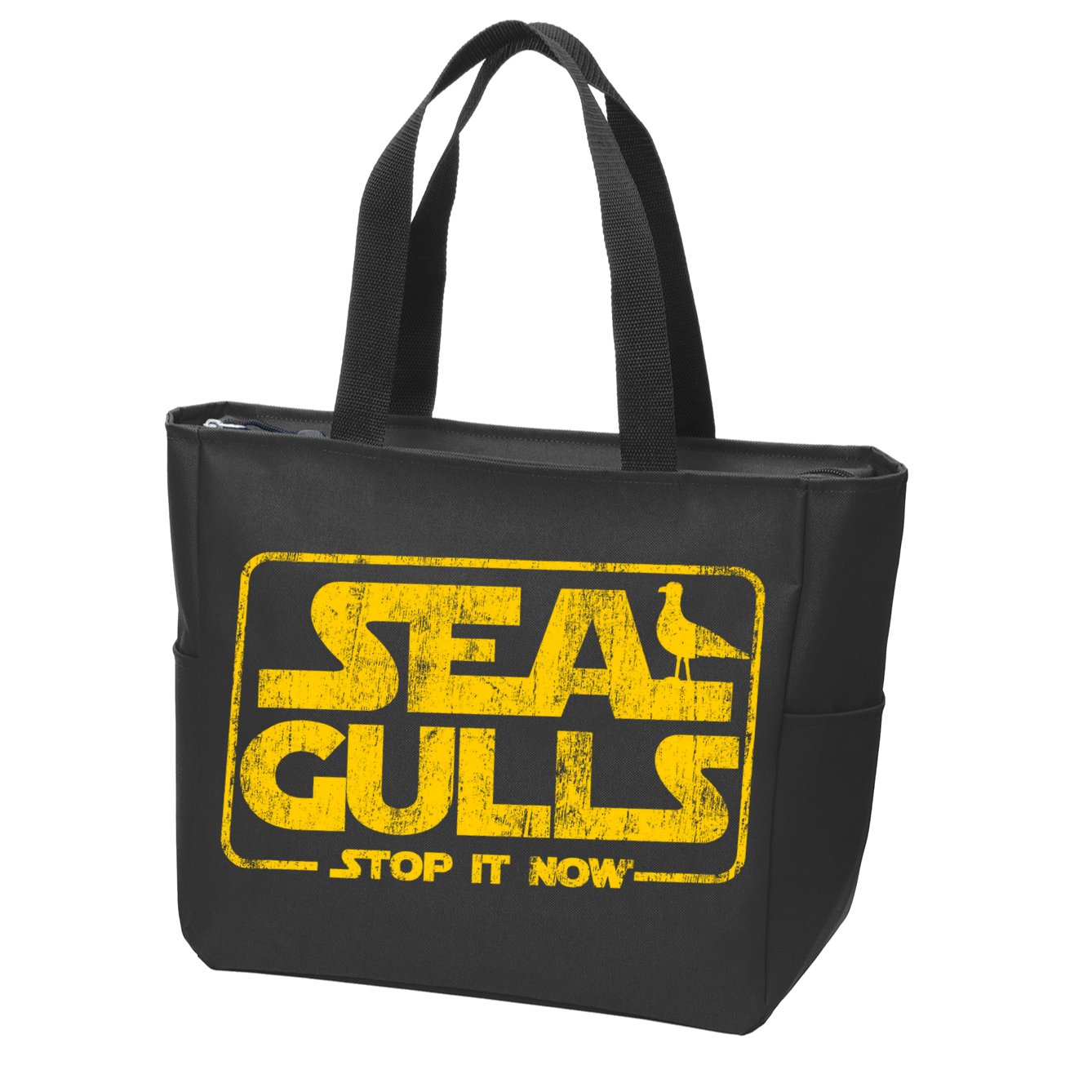Seagulls Stop it Now Zip Tote Bag