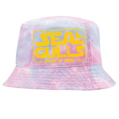 Seagulls Stop it Now Tie-Dyed Bucket Hat