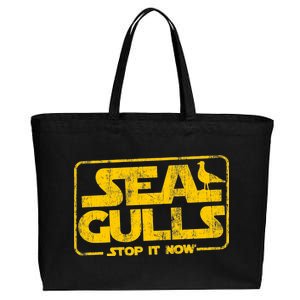 Seagulls Stop it Now Cotton Canvas Jumbo Tote