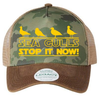 Seagulls Stop it Now Funny Meme Legacy Tie Dye Trucker Hat