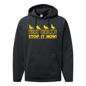 Seagulls Stop it Now Funny Meme Performance Fleece Hoodie