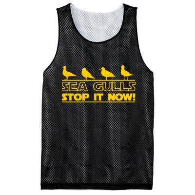 Seagulls Stop it Now Funny Meme Mesh Reversible Basketball Jersey Tank