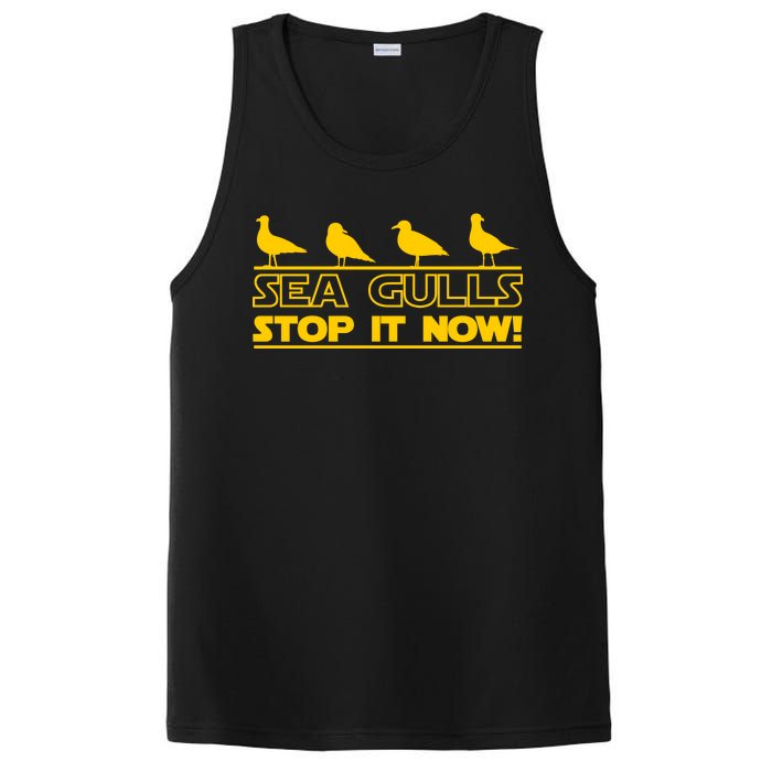 Seagulls Stop it Now Funny Meme PosiCharge Competitor Tank