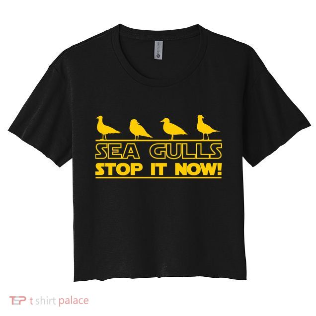 Seagulls Stop it Now Funny Meme Crop Top