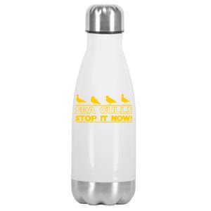 Seagulls Stop it Now Funny Meme Stainless Steel Insulated Water Bottle