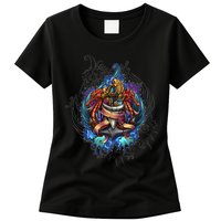 Seahorse Anchor Crest Womens T-Shirt