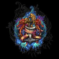 Seahorse Anchor Crest Womens T-Shirt