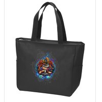Seahorse Anchor Crest Zip Tote Bag