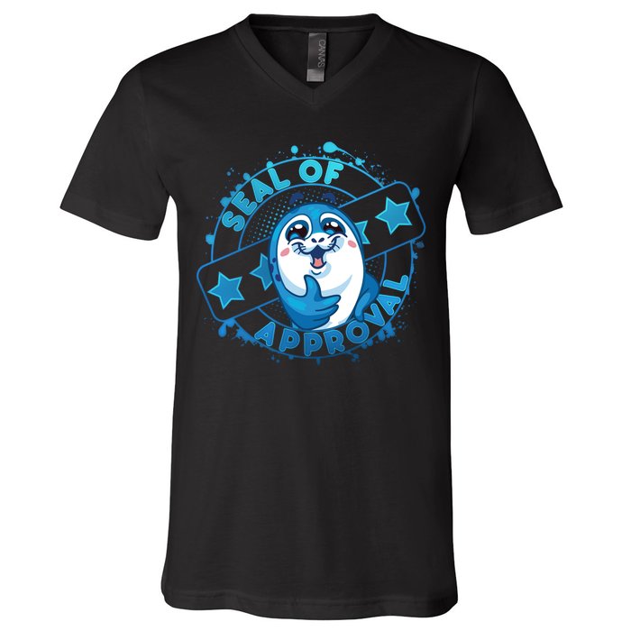 Seal Of Approval V-Neck T-Shirt
