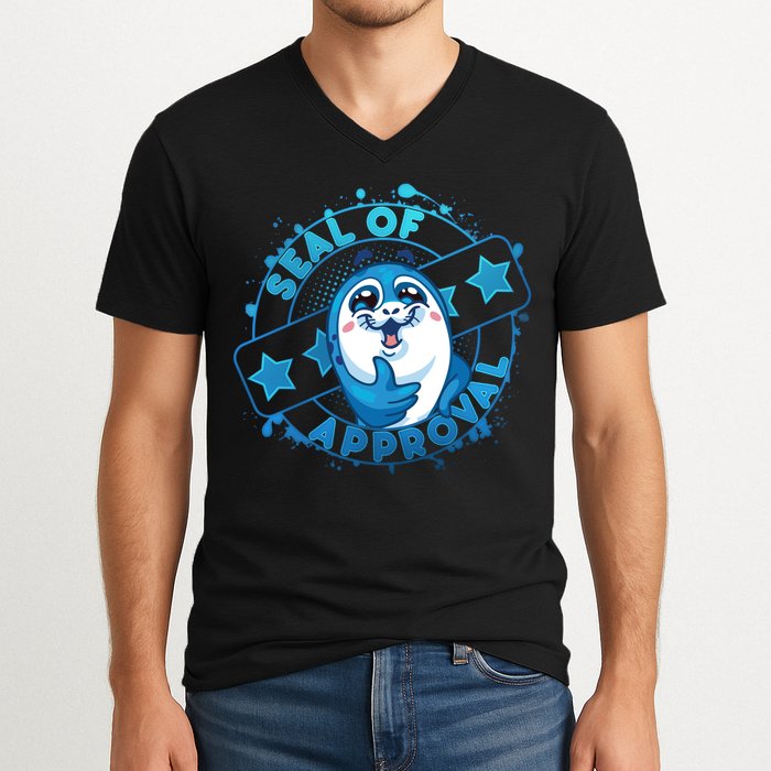 Seal Of Approval V-Neck T-Shirt