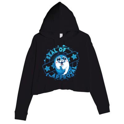 Seal Of Approval Crop Fleece Hoodie