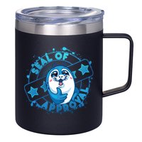Seal Of Approval 12oz Stainless Steel Coffee Mug