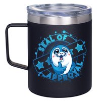 Seal Of Approval 12oz Stainless Steel Coffee Mug