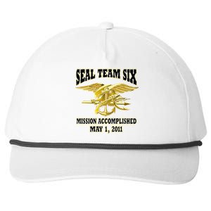 Seal Team Six Mission Accomplished May 2011  Snapback Five-Panel Rope Hat