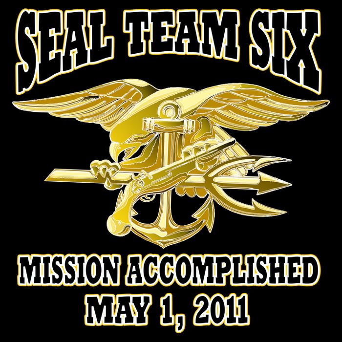 Seal Team Six Mission Accomplished May 2011  Cropped Pullover Crew