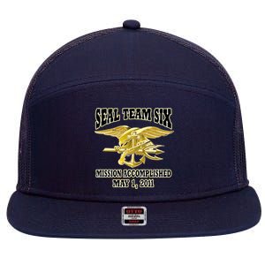 Seal Team Six Mission Accomplished May 2011  7 Panel Mesh Trucker Snapback Hat