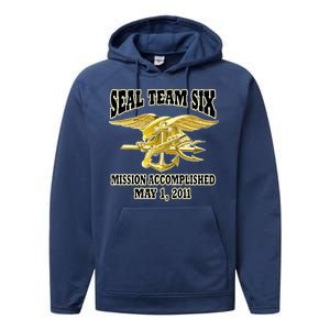 Seal Team Six Mission Accomplished May 2011  Performance Fleece Hoodie