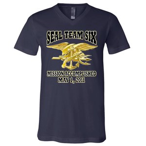 Seal Team Six Mission Accomplished May 2011  V-Neck T-Shirt