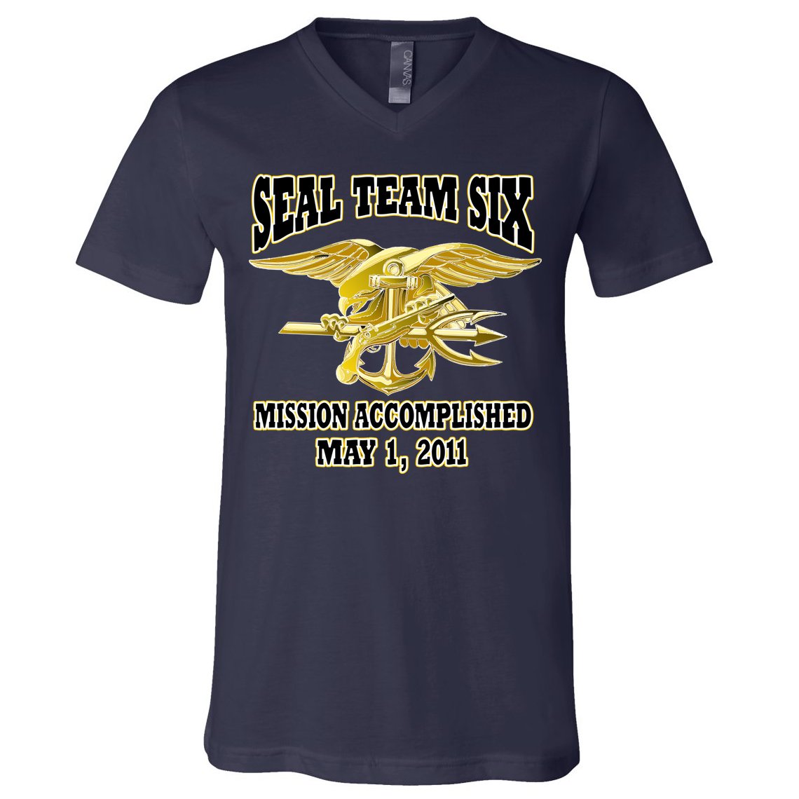Seal Team Six Mission Accomplished May 2011  V-Neck T-Shirt