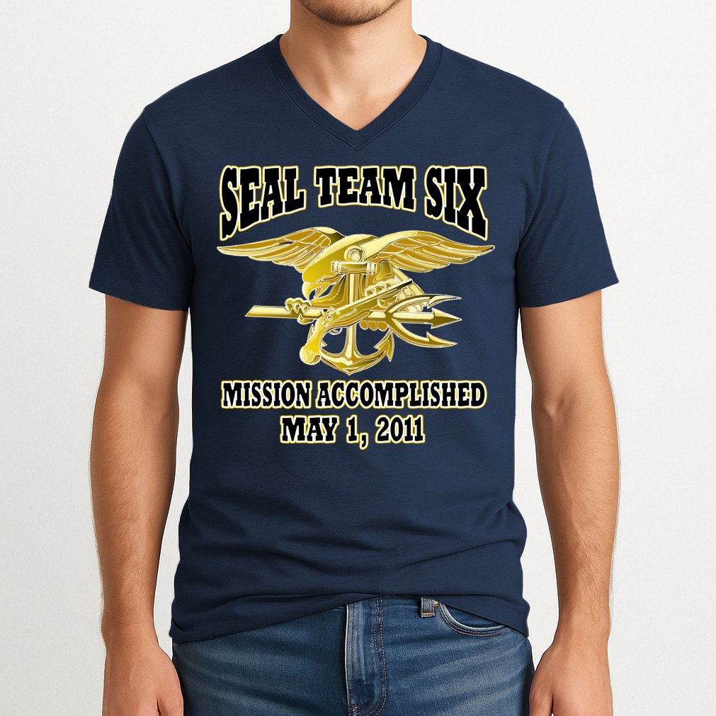 Seal Team Six Mission Accomplished May 2011  V-Neck T-Shirt