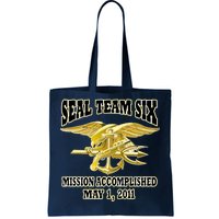 Seal Team Six Mission Accomplished May 2011  Tote Bag