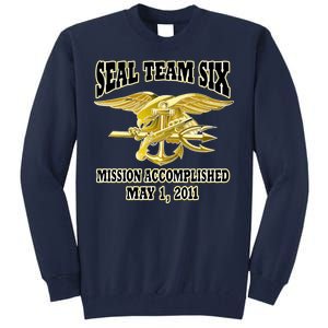 Seal Team Six Mission Accomplished May 2011  Tall Sweatshirt