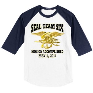 Seal Team Six Mission Accomplished May 2011  Baseball Sleeve Shirt