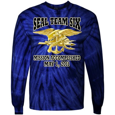 Seal Team Six Mission Accomplished May 2011  Tie-Dye Long Sleeve Shirt