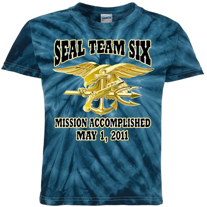 Seal Team Six Mission Accomplished May 2011  Kids Tie-Dye T-Shirt