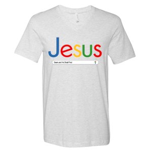 Search Jesus Seek And Ye Shall Find V-Neck T-Shirt