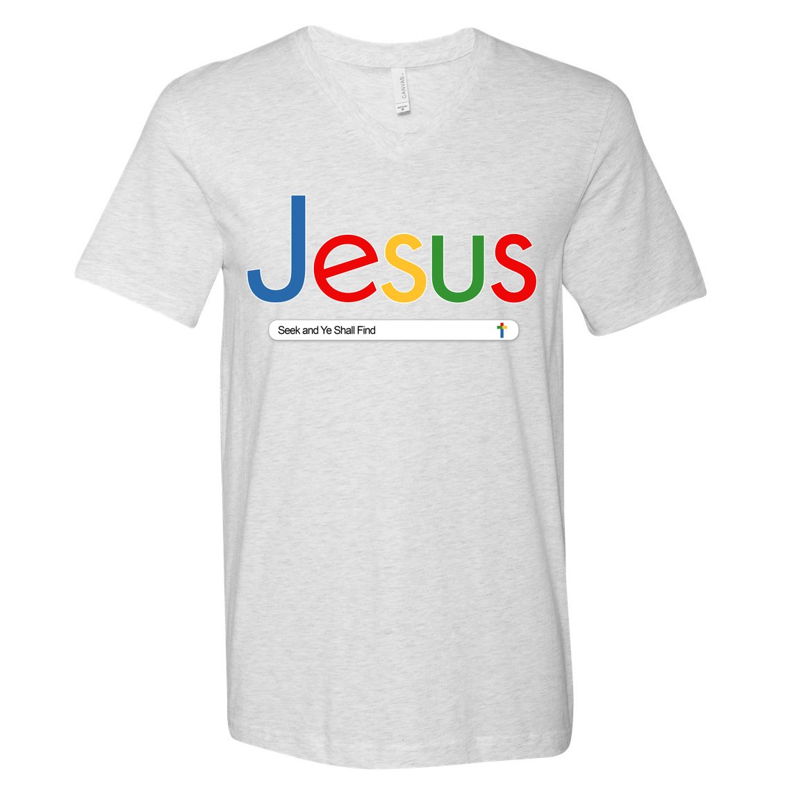 Search Jesus Seek And Ye Shall Find V-Neck T-Shirt