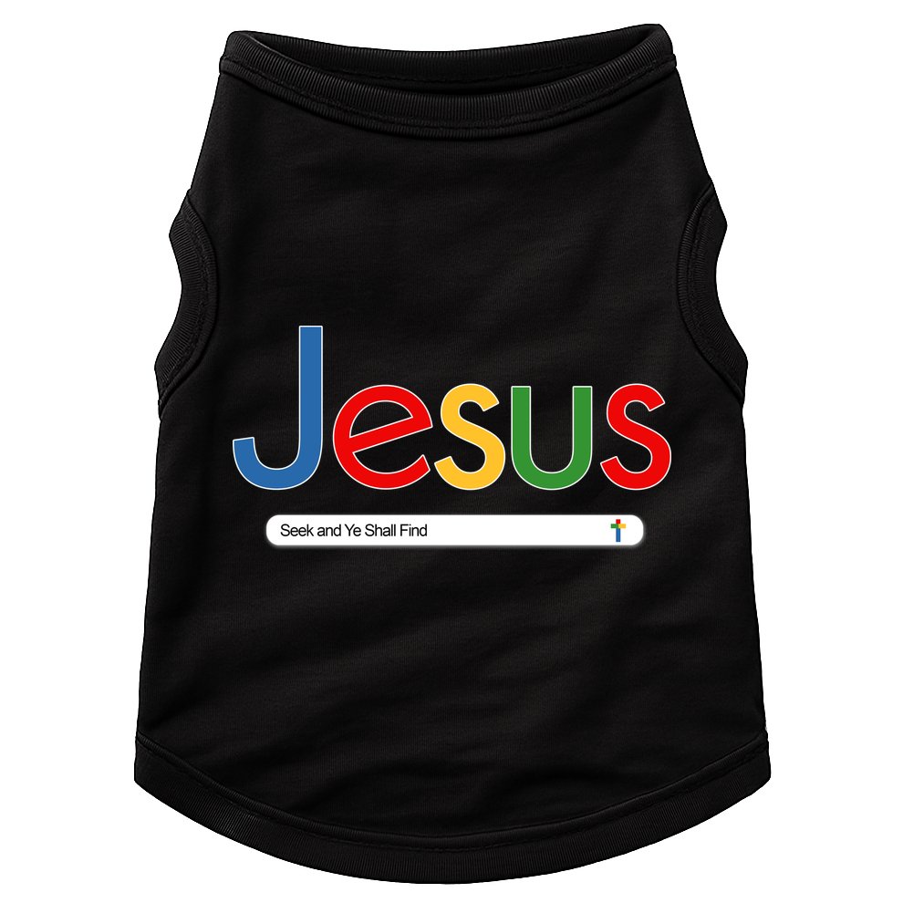 Search Jesus Seek And Ye Shall Find Doggie Tank