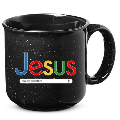 Search Jesus Seek And Ye Shall Find 15oz Campfire Ceramic Mug