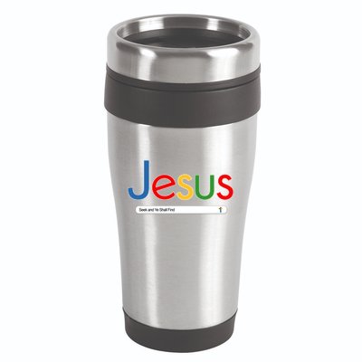 Search Jesus Seek And Ye Shall Find 16oz Travel Tumbler