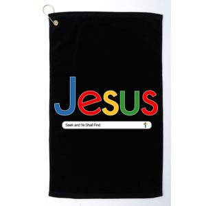 Search Jesus Seek And Ye Shall Find Platinum Collection Golf Towel