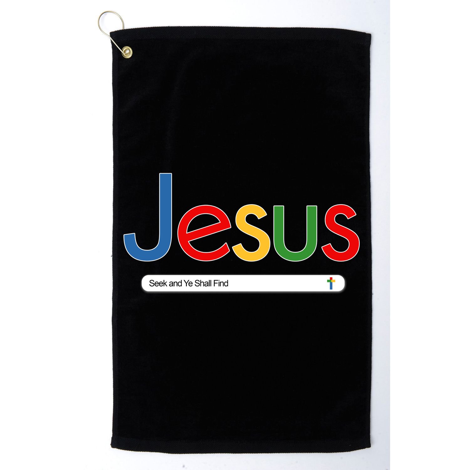 Search Jesus Seek And Ye Shall Find Golf Towel