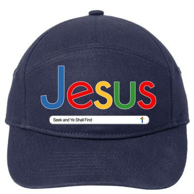 Search Jesus Seek And Ye Shall Find 7-Panel Snapback Hat