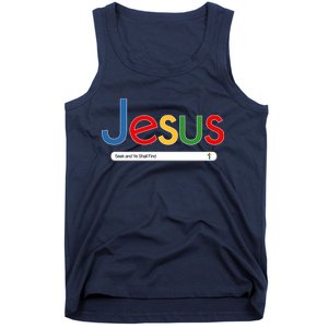 Search Jesus Seek And Ye Shall Find Tank Top