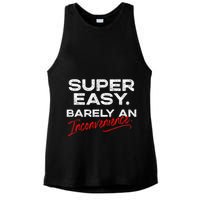 Super Easy Barely An Inconvenience Funny Pitch Meeting Ladies PosiCharge Tri-Blend Wicking Tank