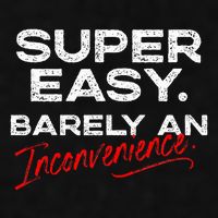 Super Easy Barely An Inconvenience Funny Pitch Meeting Ladies PosiCharge Tri-Blend Wicking Tank