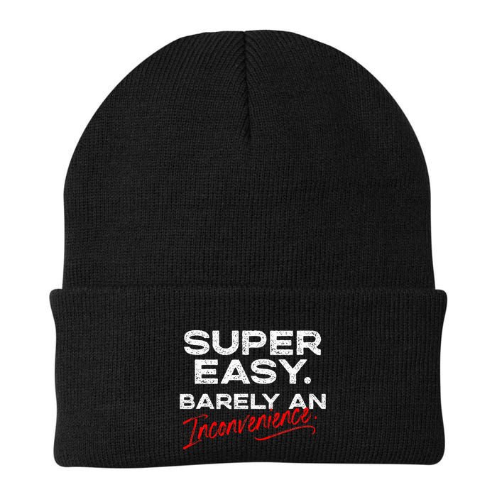 Super Easy Barely An Inconvenience Funny Pitch Meeting Beanie