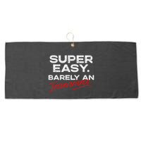 Super Easy Barely An Inconvenience Funny Pitch Meeting Large Microfiber Waffle Golf Towel